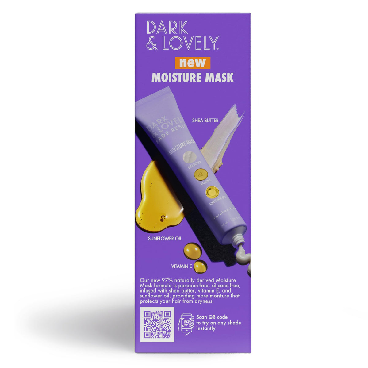 SoftSheen Dark and Lovely ingredients list on box