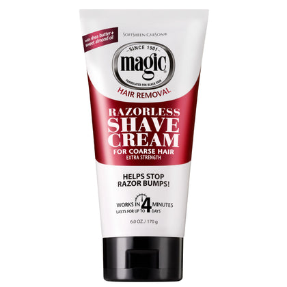 SoftSheen Magic Razorless Shaving Cream 6 oz front view