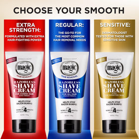 SoftSheen Magic Razorless Shaving Cream texture close-up