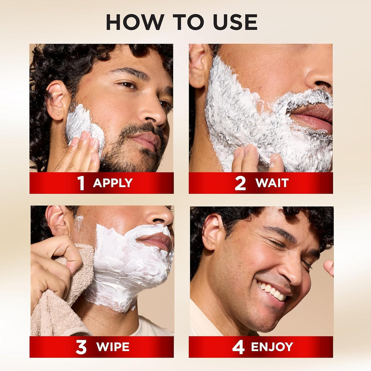 SoftSheen Magic Razorless Shaving Cream with grooming tools