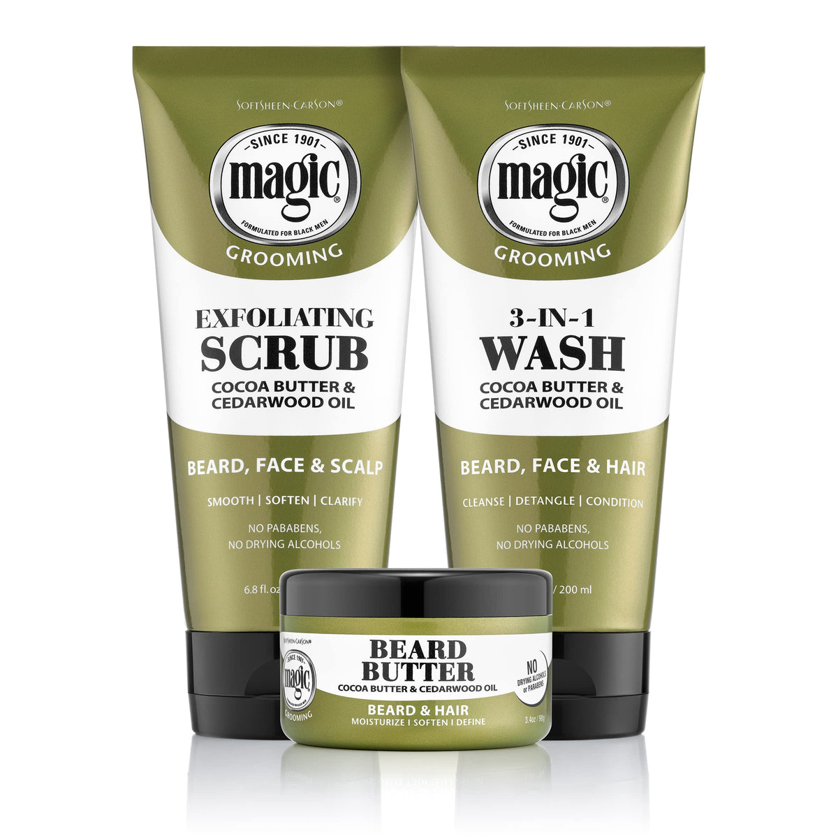 SoftSheen Magic Shaving Beard Grooming Kit front view
