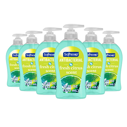 Softsoap Antibacterial Hand Soap Fresh Citrus 11.25 fl oz front view