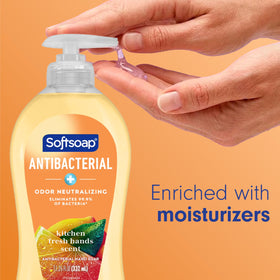 Softsoap Antibacterial Hand Soap with fresh citrus background