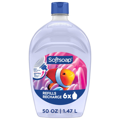 Softsoap Aquarium Liquid Hand Soap 1.47L refill bottle front view