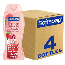Softsoap Body Wash and Shave Gel 20 fl oz front view