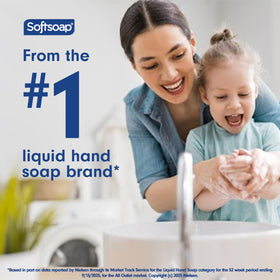 Softsoap Liquid Hand Soap 50 fl oz refill bottle in bathroom setting