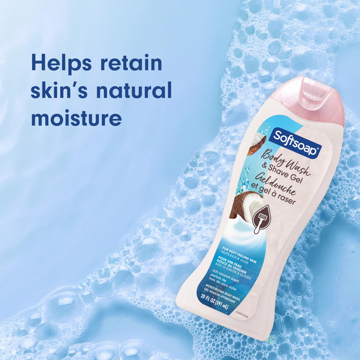 Softsoap Moisturizing Body Wash and Shave Gel packaging