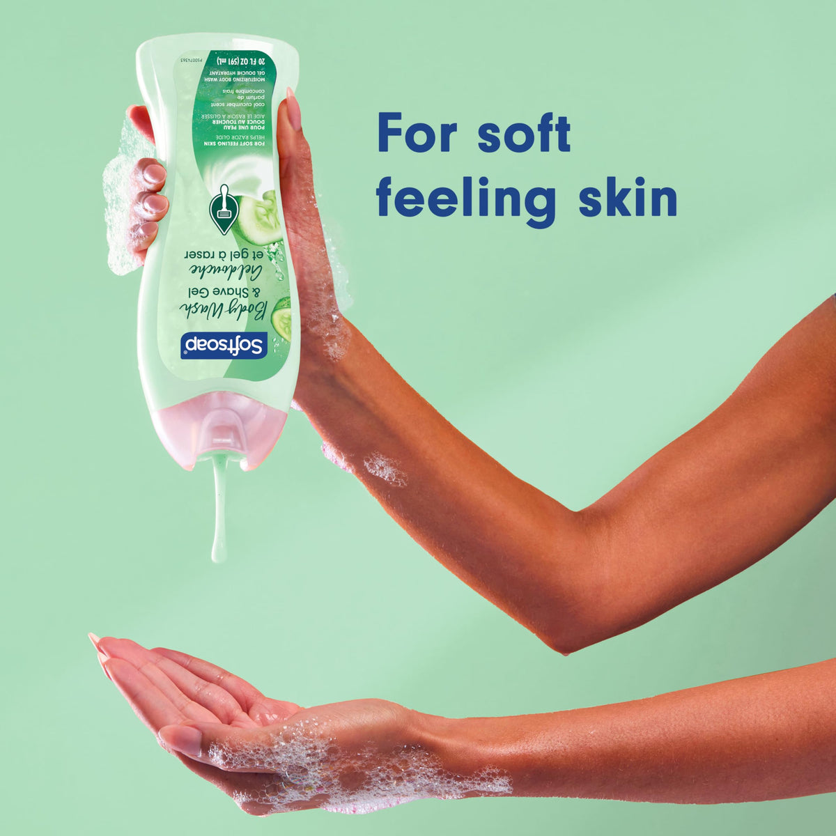 Softsoap Moisturizing Body Wash cap detail