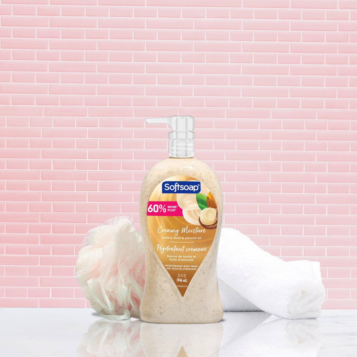 Softsoap Moisturizing Body Wash Pump 32oz side view