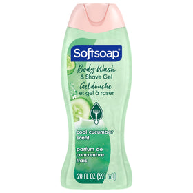 Softsoap Moisturizing Body Wash & Shave Gel 20 fl oz front view