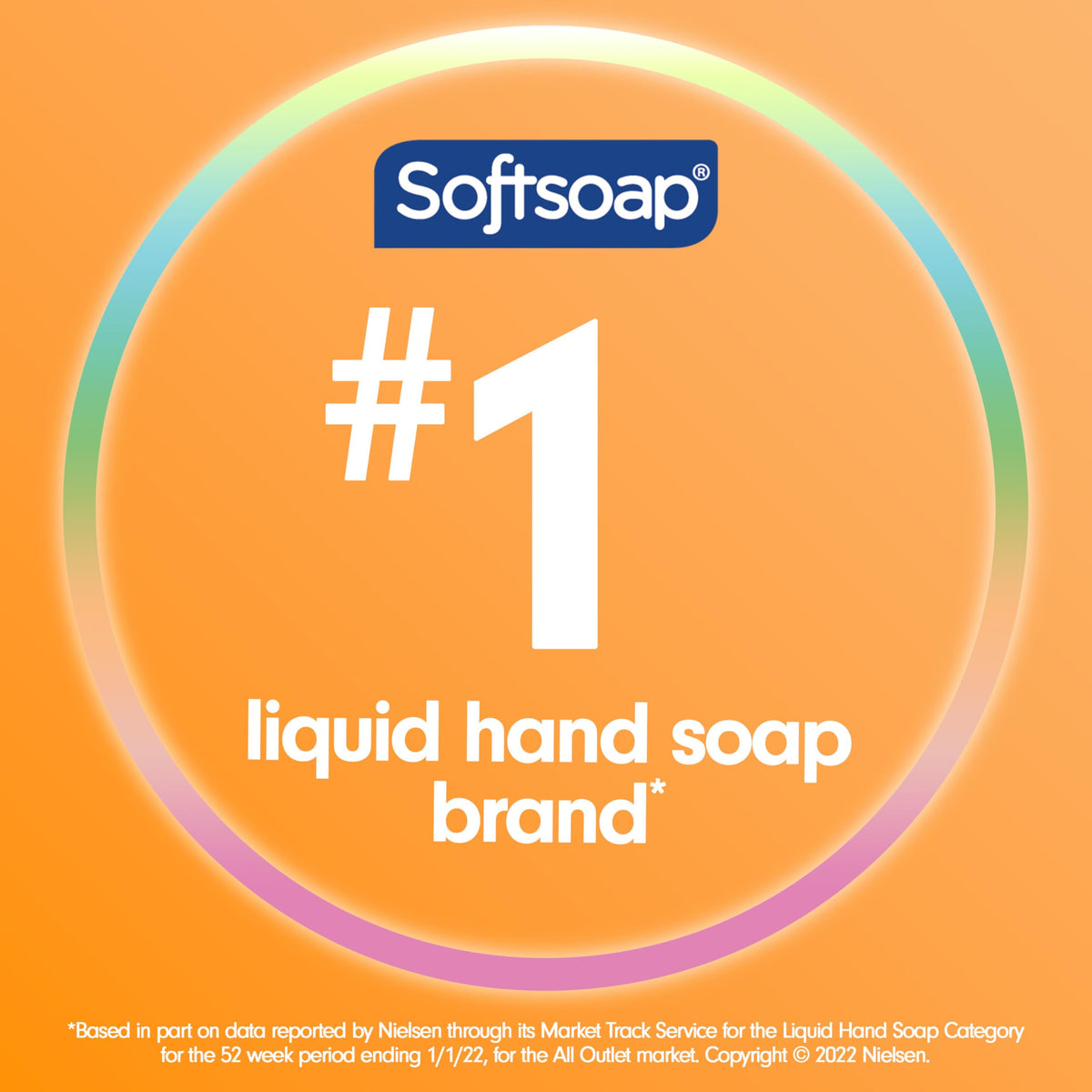 Softsoap Sparkling Pear Hand Soap label close-up