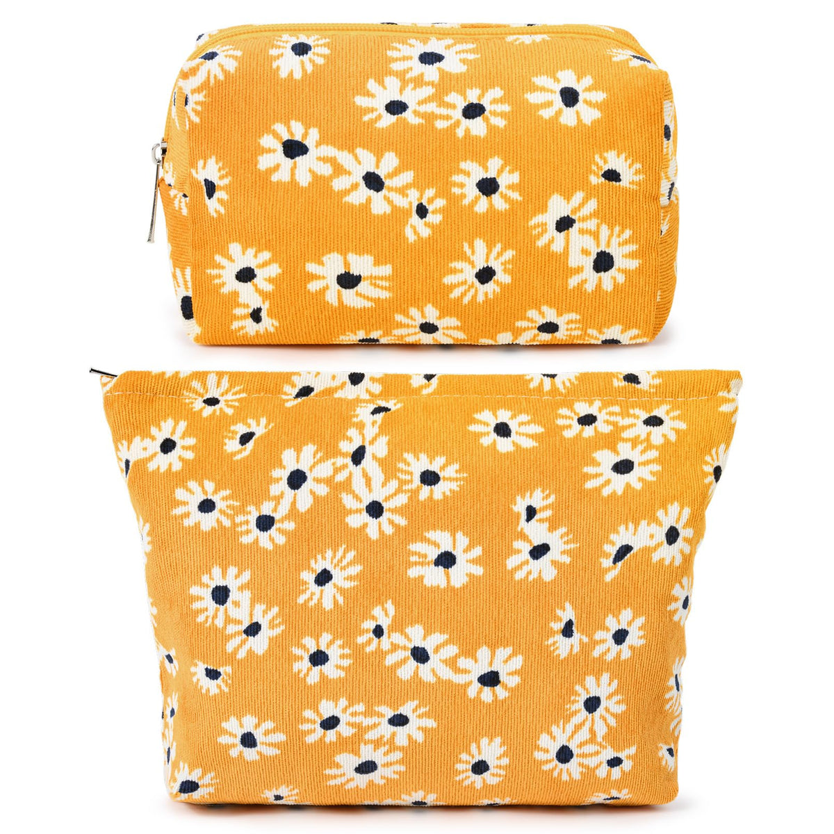 SOIDRAM Flower Makeup Bag Set front view with floral design