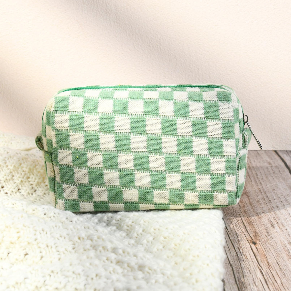 SOIDRAM large capacity makeup bag open showing organized cosmetics