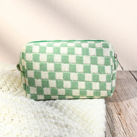 SOIDRAM large capacity makeup bag open showing organized cosmetics