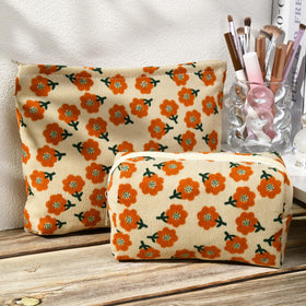 SOIDRAM large capacity makeup bag open showing storage