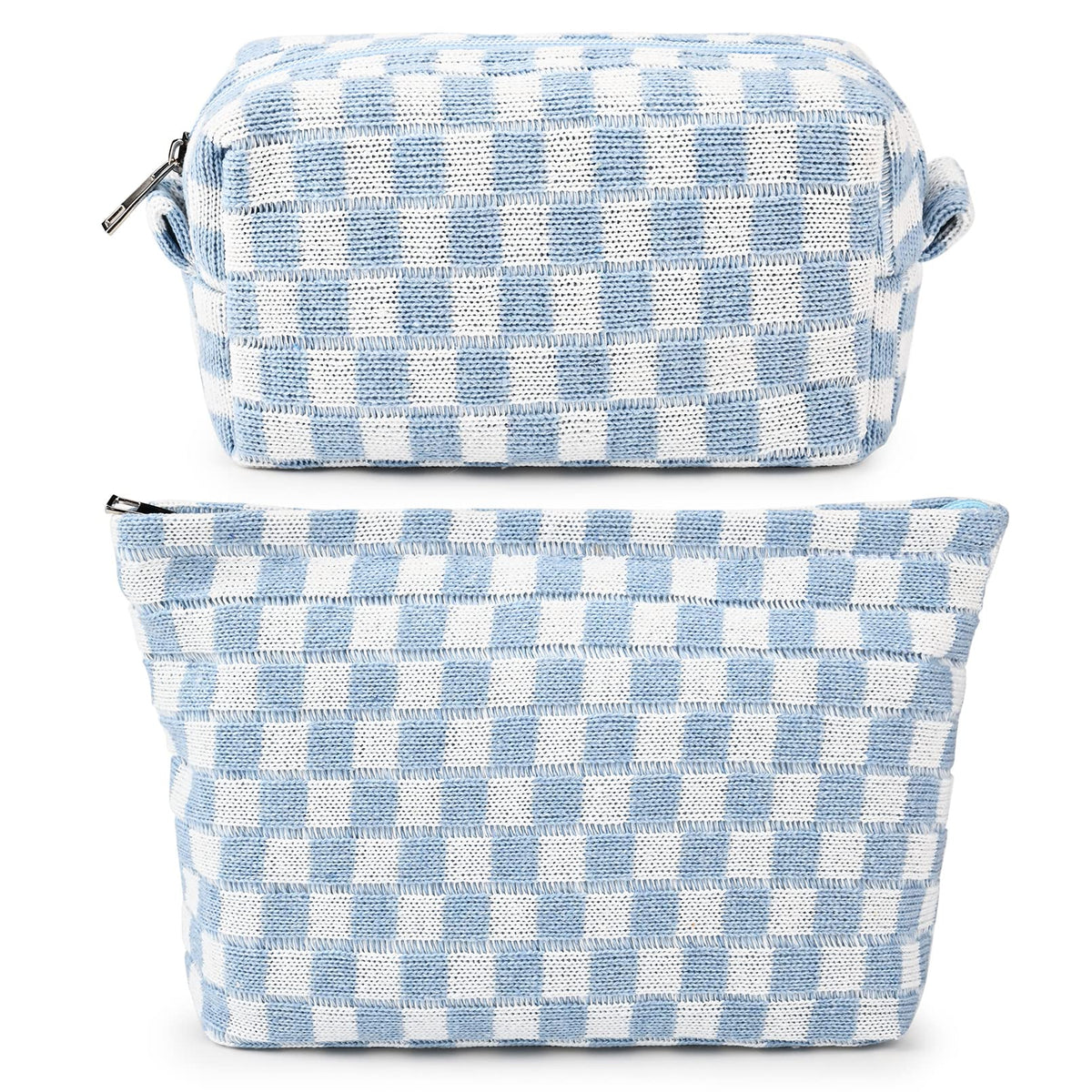 SOIDRAM large checkered makeup bag front view