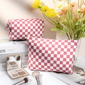 SOIDRAM large cosmetic bag side view with zipper