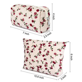SOIDRAM makeup bag open with items visible