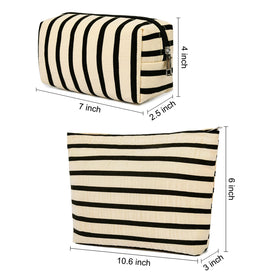 SOIDRAM makeup bag set displayed with cosmetics