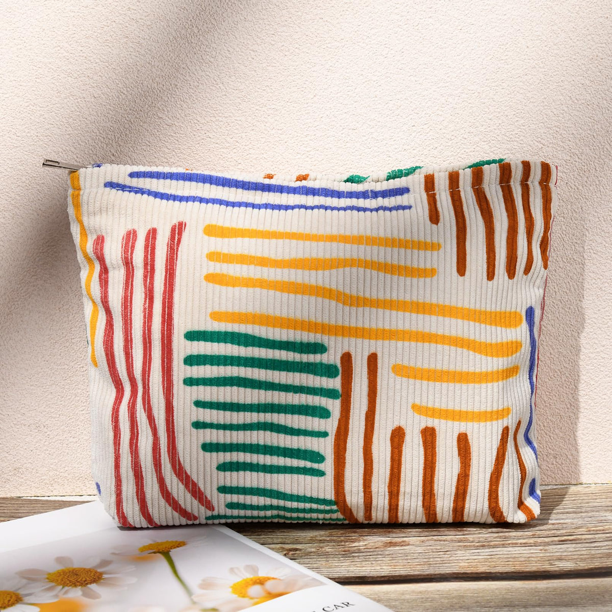 SOIDRAM makeup bags displaying large capacity for storage