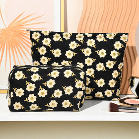 SOIDRAM makeup bags in a travel suitcase for easy portability