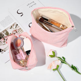 SOIDRAM makeup bags in travel setting