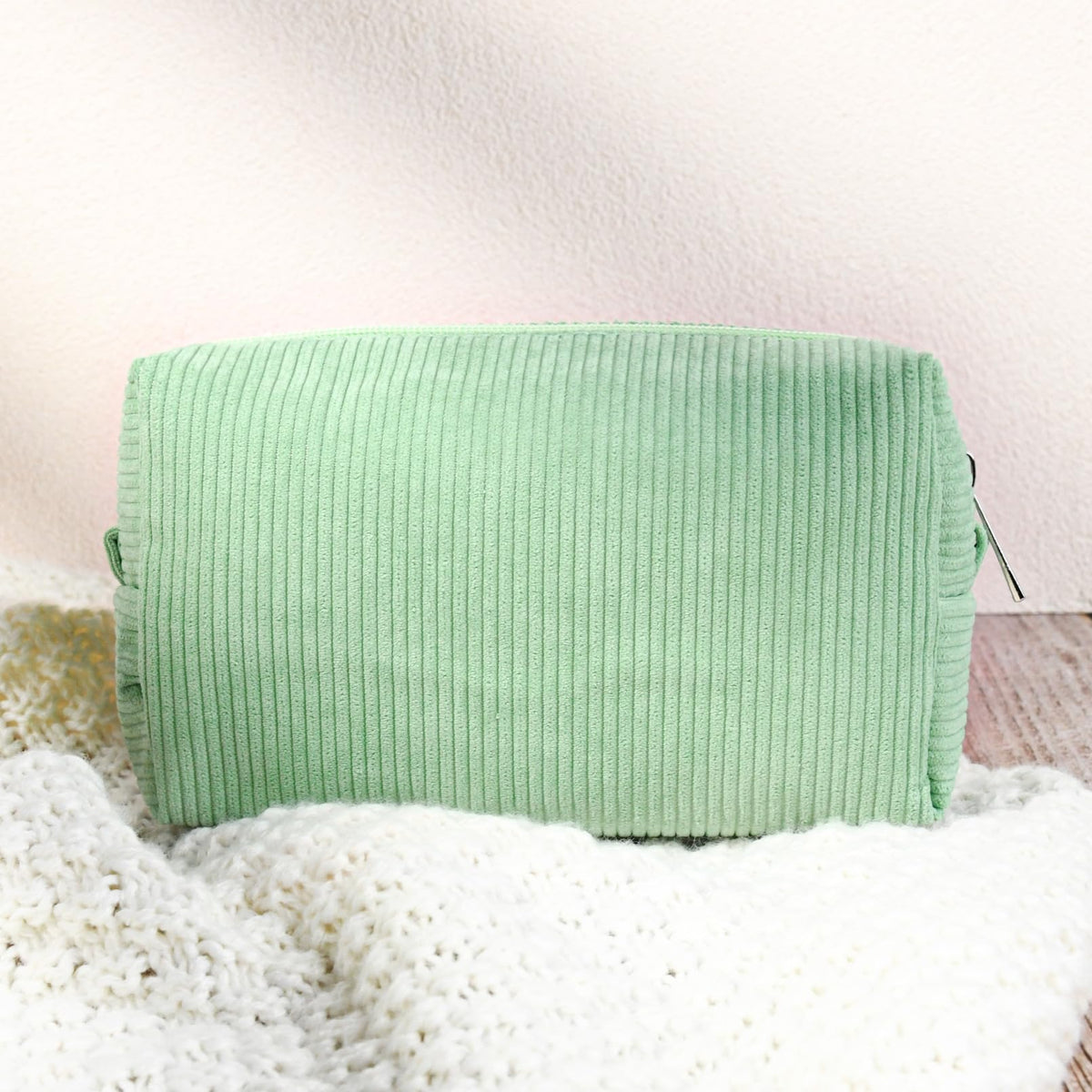 SOIDRAM makeup bags showing interior storage space