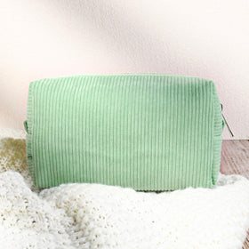 SOIDRAM makeup bags showing interior storage space