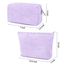 SOIDRAM small cosmetic bag side view in purple