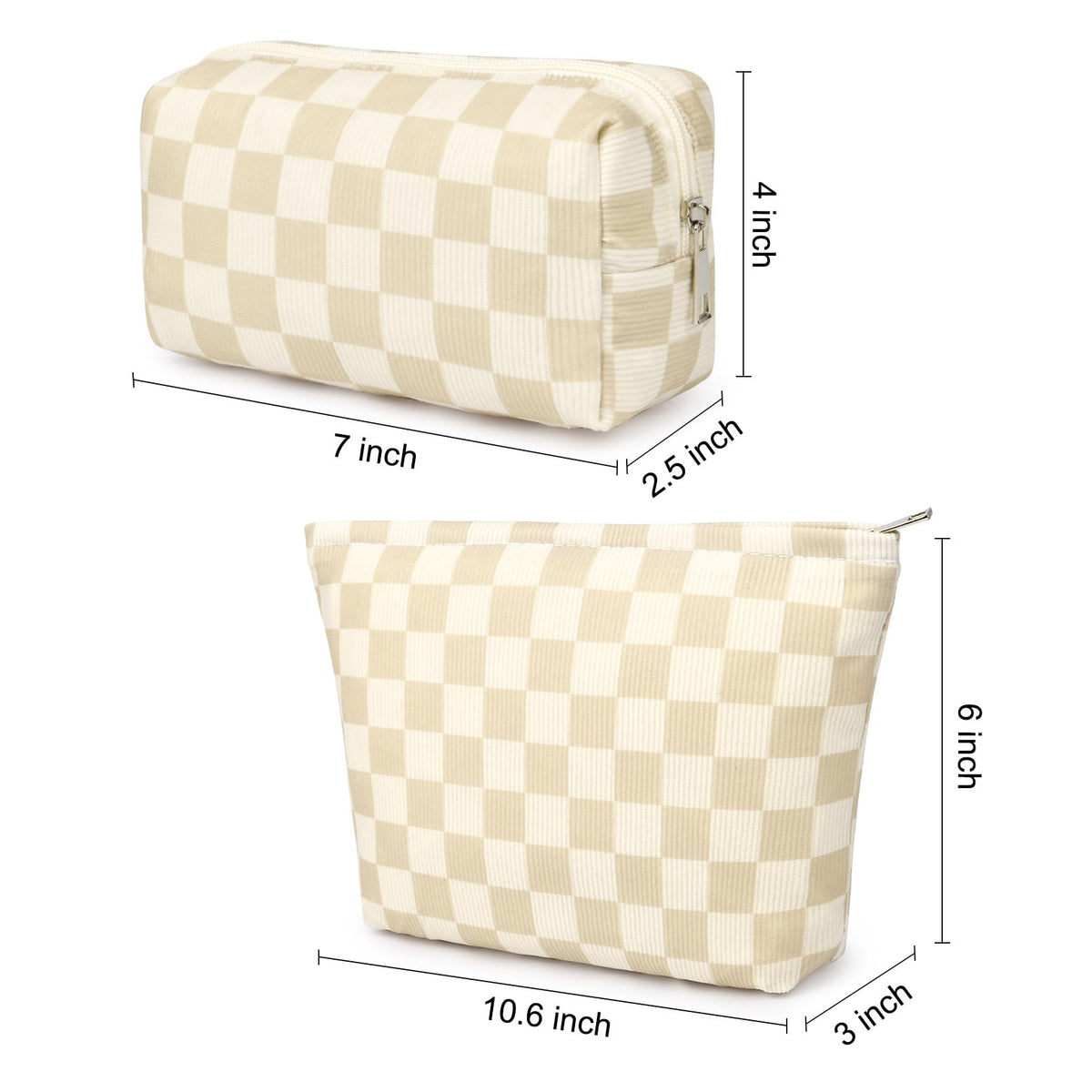 SOIDRAM small cosmetic bag with open view of contents
