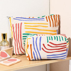 SOIDRAM two pack makeup bags in different colours