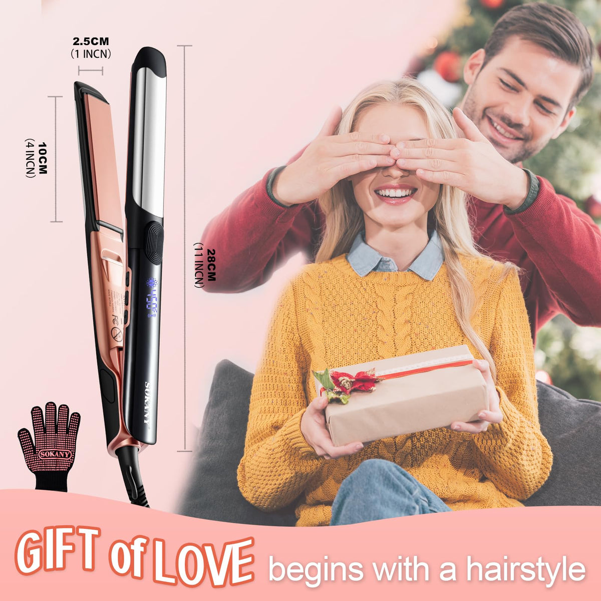 Sokany Hair Straightener with compact swivel cord