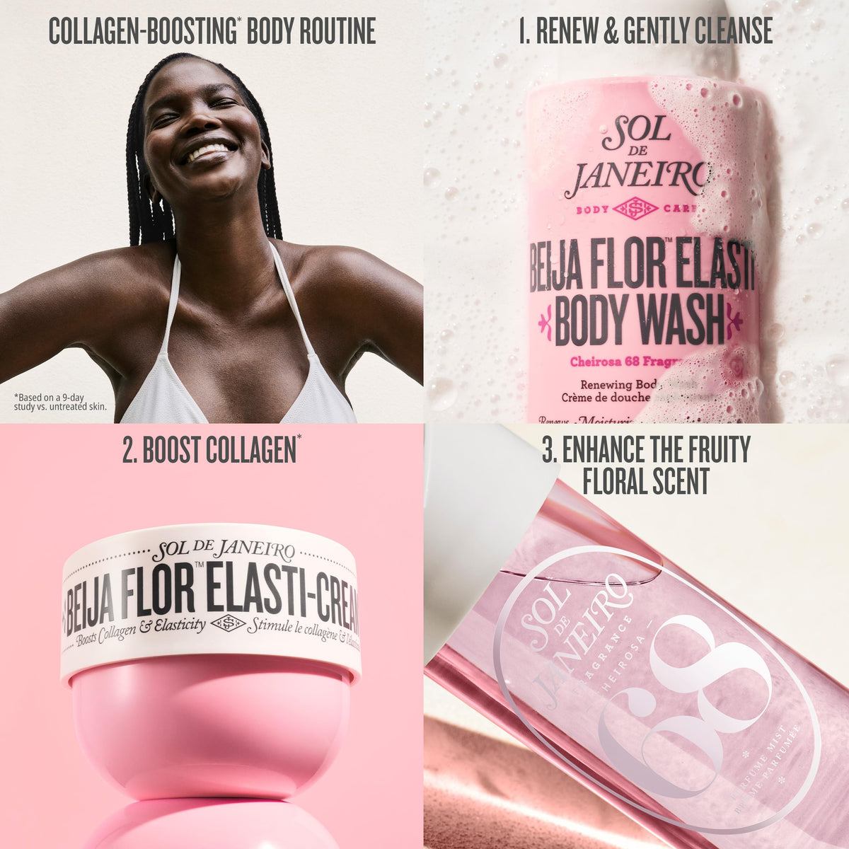 Sol de Janeiro Beija Flor Elasti-Cream 75mL with ingredients list