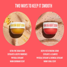 Sol de Janeiro Bom Dia Body Scrub 7.8 oz with ingredients label