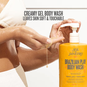 Sol de Janeiro Brazilian Play Body Wash 1L back view showing ingredients