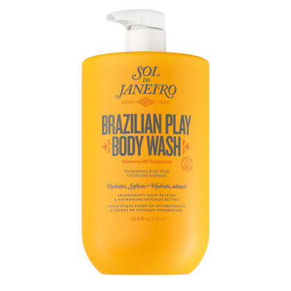 Sol de Janeiro Brazilian Play Body Wash 1L front view with pump