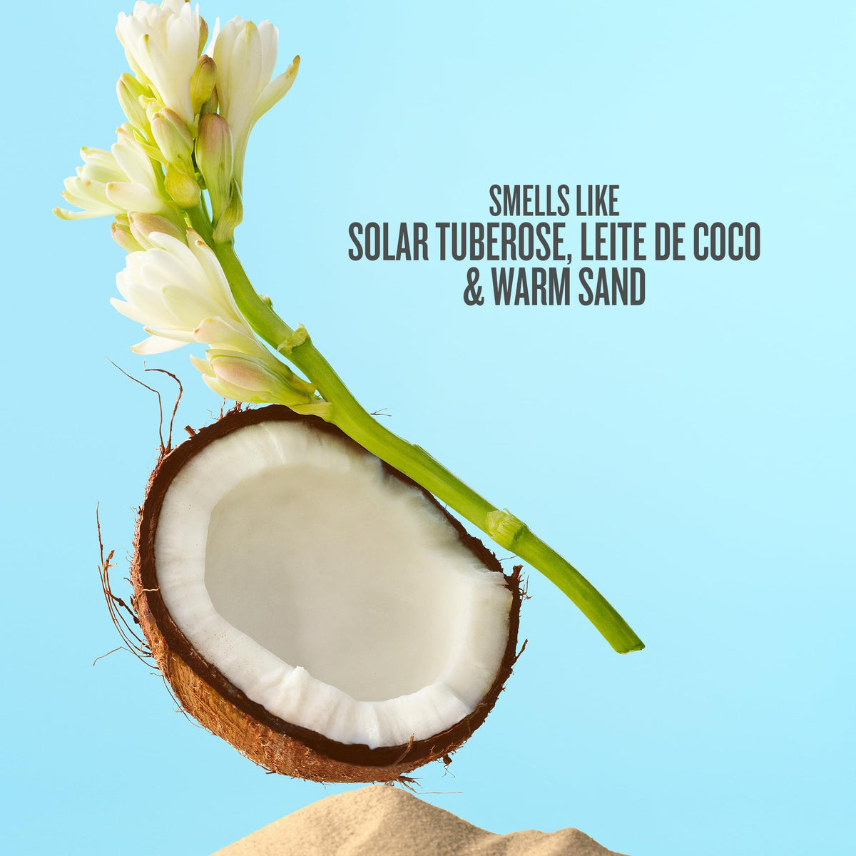 Sol de Janeiro Cheirosa 87 Hair and Body Fragrance Mist 90mL with tropical background