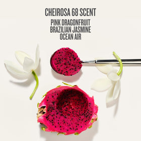Sol de Janeiro Rio Deo on a bathroom shelf