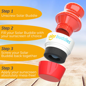 Solar Buddies Sunscreen Applicator being used by a child