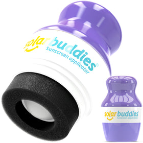 Solar Buddies Sunscreen Applicator in purple front view
