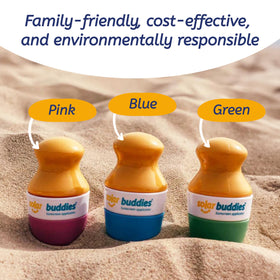 Solar Buddies Sunscreen Applicator packaging display
