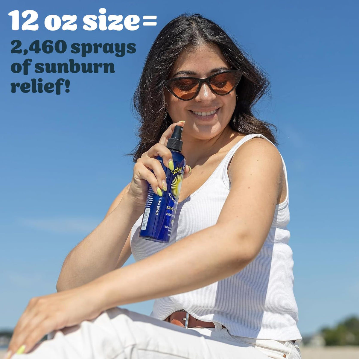 Solar Recover After Sun Spray bottle with mist nozzle