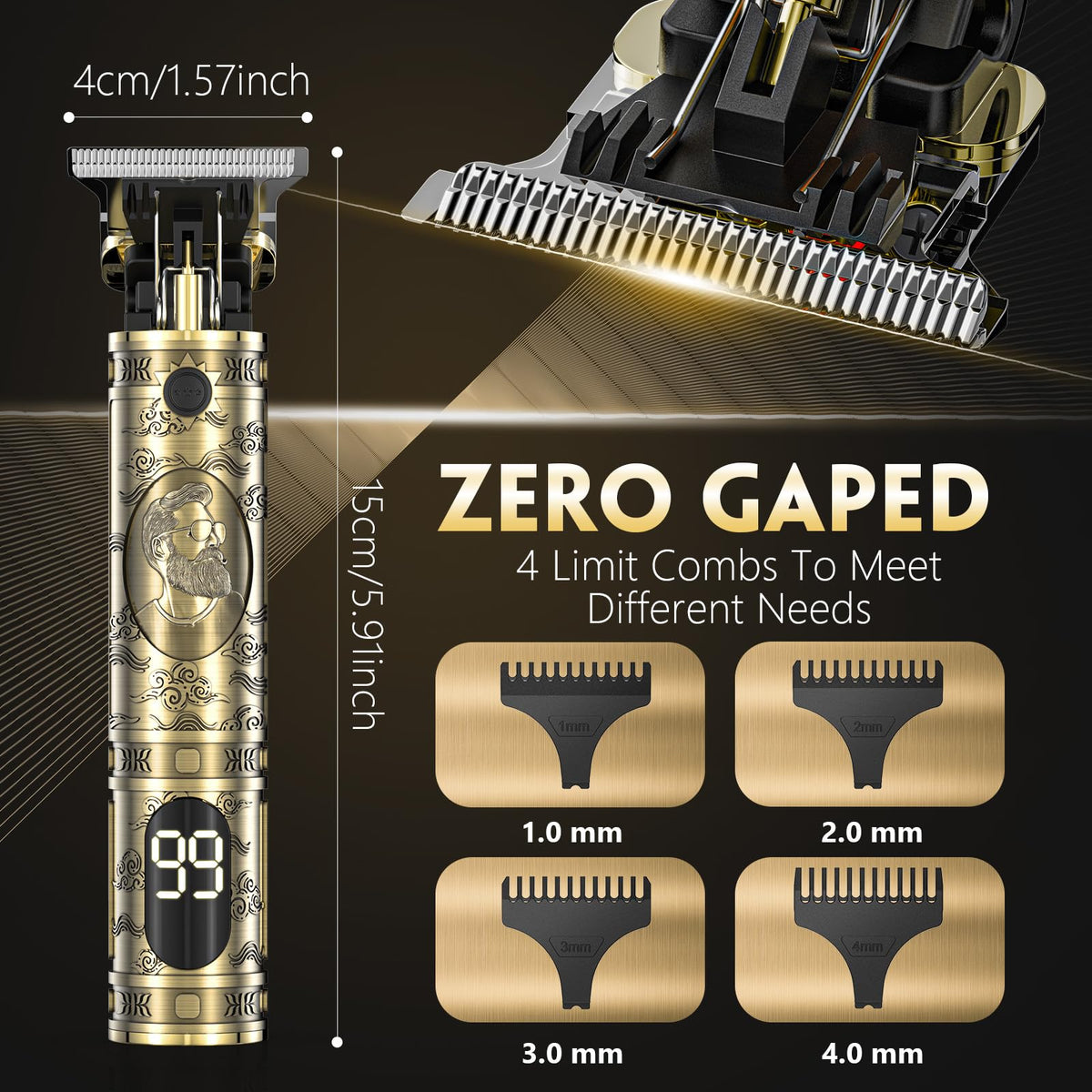 Solati Hair Clippers side view showing ergonomic design