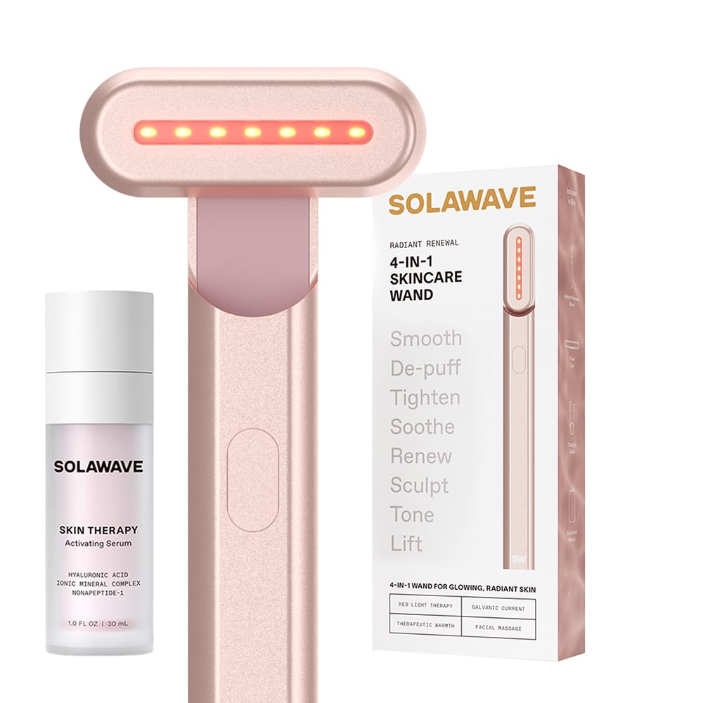 Solawave 4-in-1 Red Light Therapy Wand front view