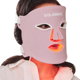 Solawave Light Therapy Face Mask front view with adjustable straps