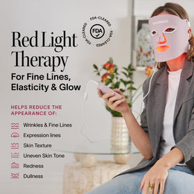 Solawave Light Therapy Face Mask side view showing LED lights