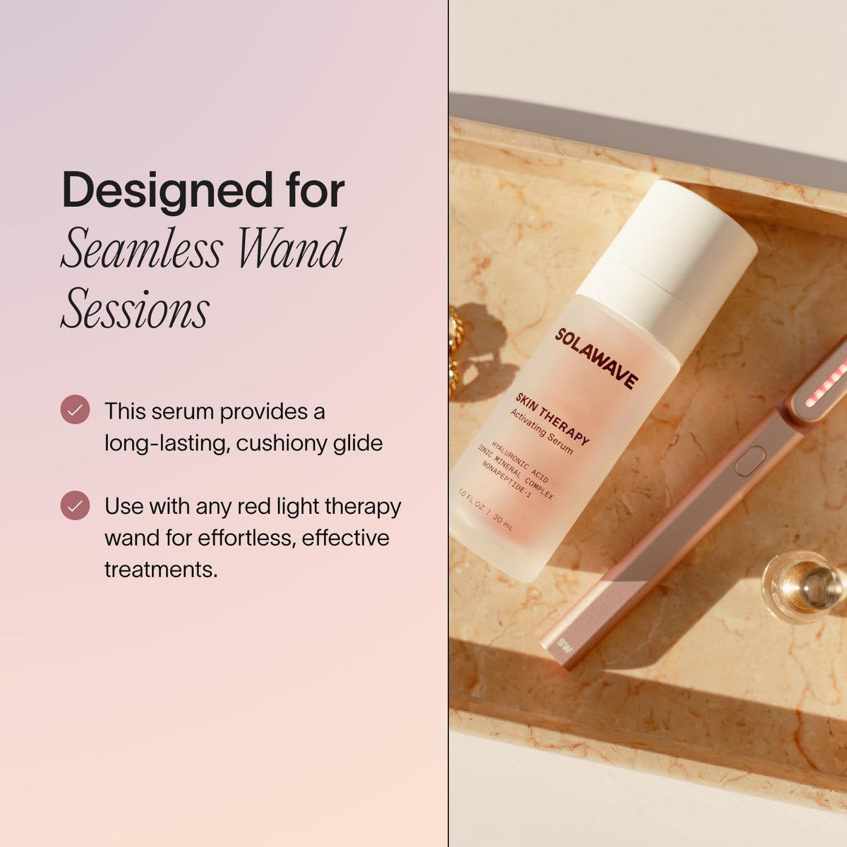 Solawave Skin Therapy Activating Serum texture close-up