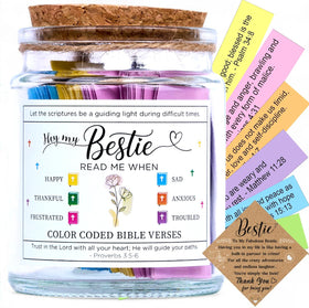 SOLMAYCO Bible Verse Jar front view with uplifting scriptures