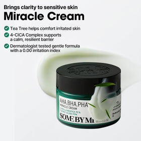 SOME BY MI AHA BHA PHA 30 Days Miracle Cream in use on skin