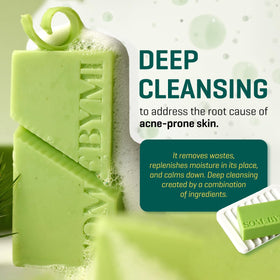 SOME BY MI Miracle Cleansing Bar displayed on a bathroom shelf